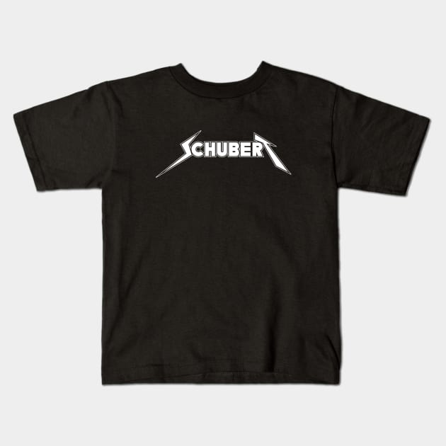 Schubert Kids T-Shirt by Woah_Jonny